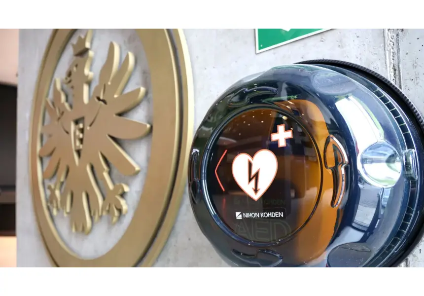 Eintracht Frankfurt Stadium is now heartsafe Eintracht Frankfurt Stadium is now heartsafe