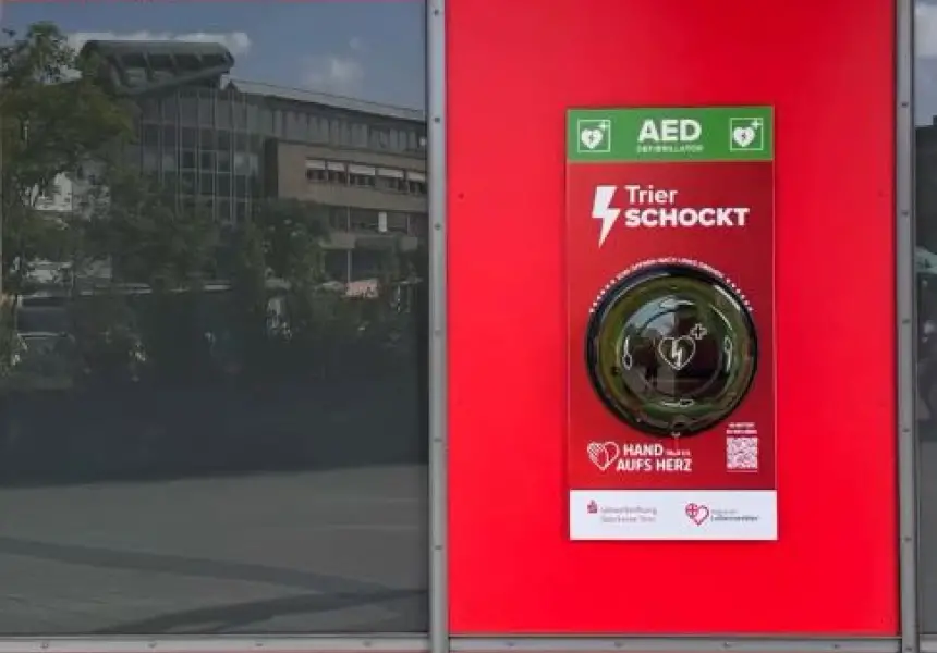 Sparkasse Trier and Hand aufs Herz Bring Eight AEDs to the Region