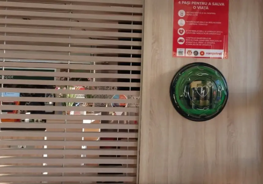 Rompetrol Brings AED Cabinets to Romania's Fuel Stations